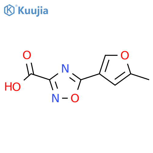 5-(5-Methylfuran-3-yl)-1,2,4-oxadiazole-3-carboxylic acid structure