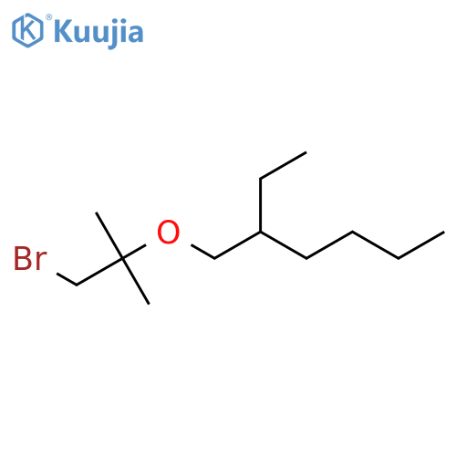 1-(1-bromo-2-methylpropan-2-yl)oxy-2-ethylhexane structure
