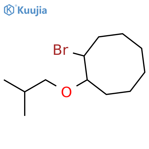 1-bromo-2-(2-methylpropoxy)cyclooctane structure