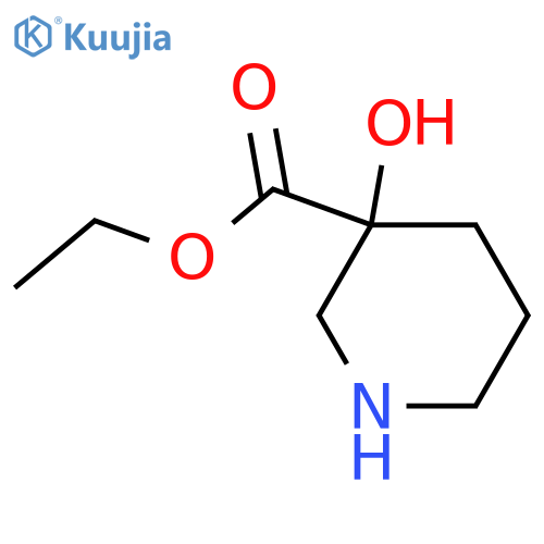 ethyl 3-hydroxypiperidine-3-carboxylate structure