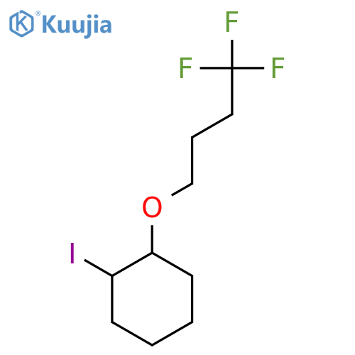 1-iodo-2-(4,4,4-trifluorobutoxy)cyclohexane structure