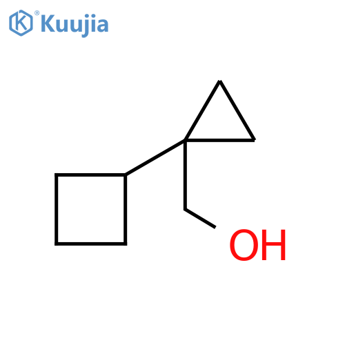 (1-cyclobutylcyclopropyl)methanol structure
