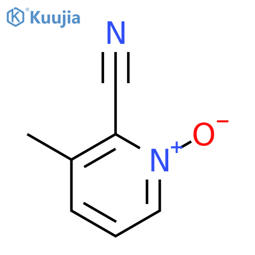 2-Cyano-3-methyl pyridine-N-oxide structure