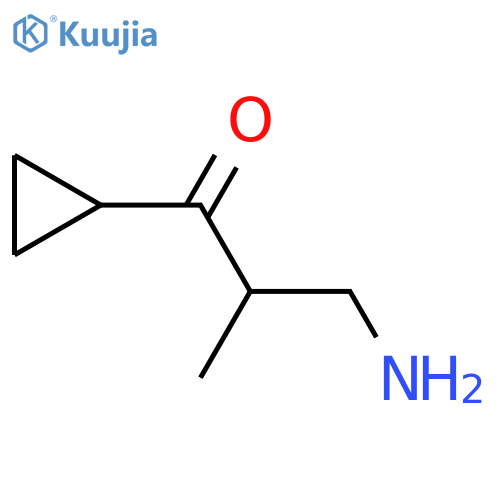3-Amino-1-cyclopropyl-2-methylpropan-1-one structure