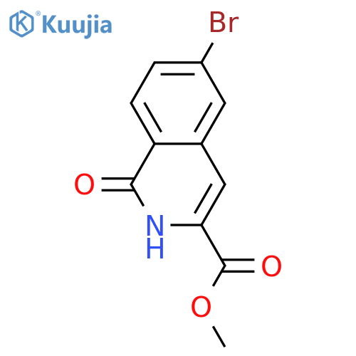 methyl 6-bromo-1-oxo-1,2-dihydroisoquinoline-3-carboxylate structure
