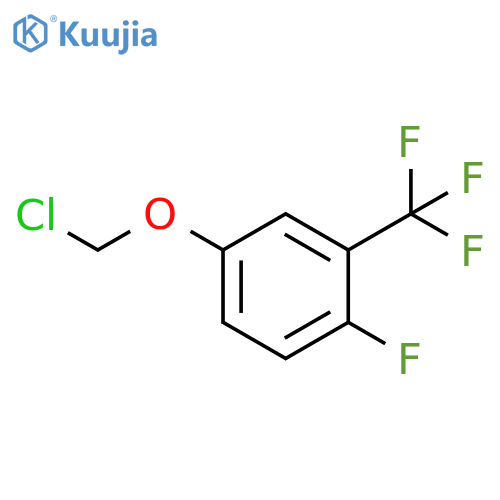 Benzene, 4-(chloromethoxy)-1-fluoro-2-(trifluoromethyl)- structure