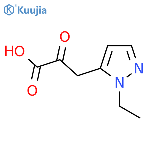 3-(1-ethyl-1H-pyrazol-5-yl)-2-oxopropanoic acid structure