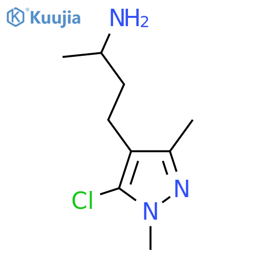 4-(5-chloro-1,3-dimethyl-1H-pyrazol-4-yl)butan-2-amine structure