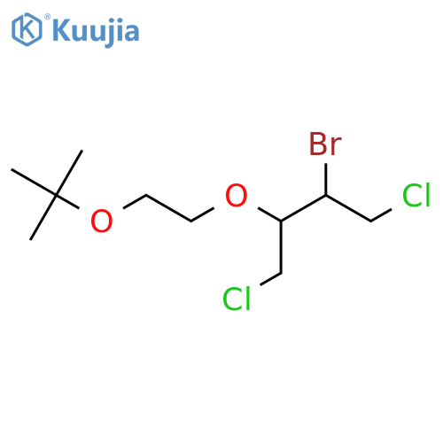 2-bromo-3-2-(tert-butoxy)ethoxy-1,4-dichlorobutane structure