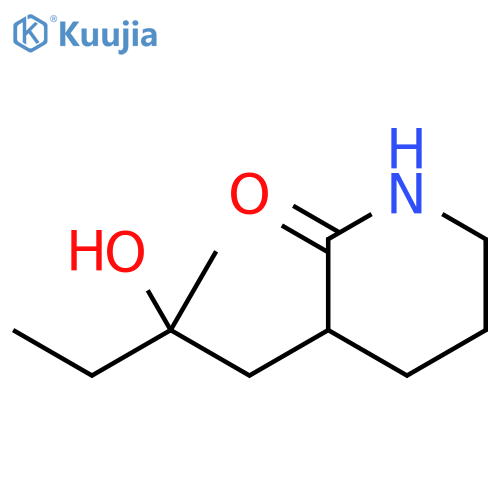 2-Piperidinone, 3-(2-hydroxy-2-methylbutyl)- structure