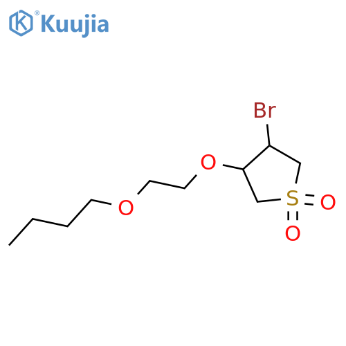 3-bromo-4-(2-butoxyethoxy)-1lambda6-thiolane-1,1-dione structure