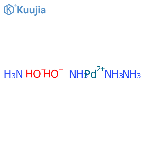 Palladium(2+),tetraammine-, (SP-4-1)- (9CI) structure