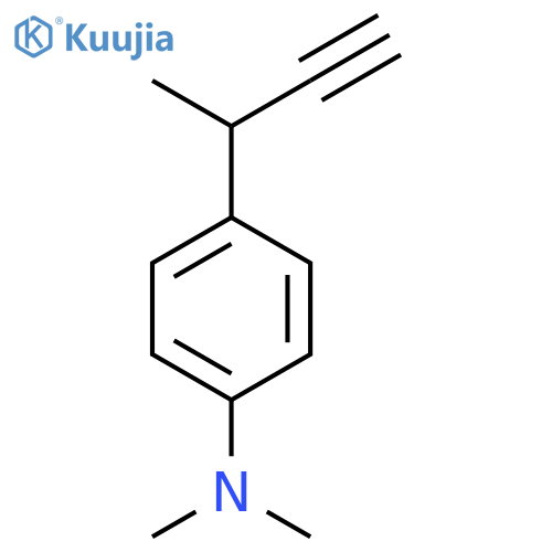 4-(but-3-yn-2-yl)-N,N-dimethylaniline structure