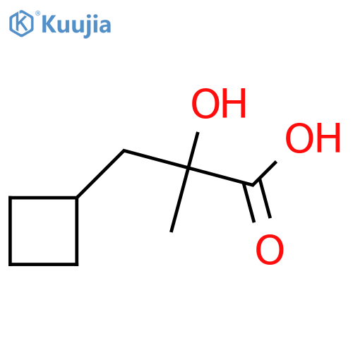 3-cyclobutyl-2-hydroxy-2-methylpropanoic acid structure