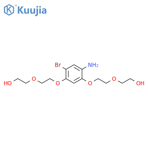 2,2'-((((4-amino-6-bromo-1,3-phenylene)bis(oxy))bis(ethane-2,1-diyl))bis(oxy))bis(ethan-1-ol) structure