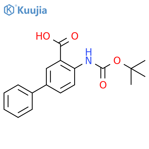 4(Boc-amino)biphenyl-3-carboxylic acid structure