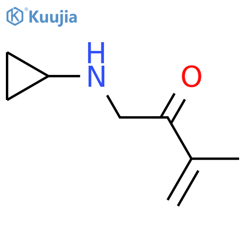 1-(Cyclopropylamino)-3-methylbut-3-en-2-one structure