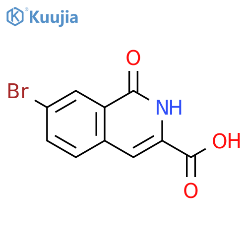 7-bromo-1-oxo-1,2-dihydroisoquinoline-3-carboxylic acid structure
