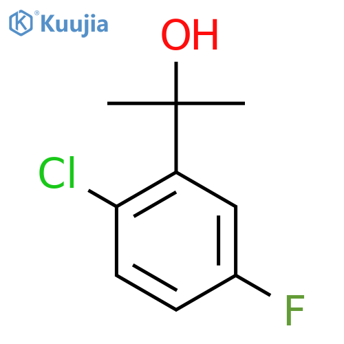 2-(2-chloro-5-fluorophenyl)propan-2-ol structure