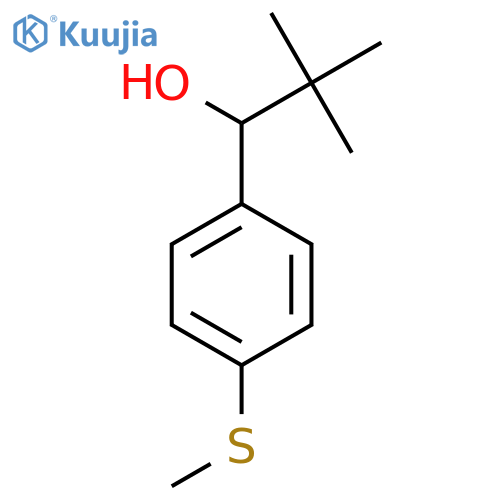 2,2-Dimethyl-1-(4-(methylthio)phenyl)propan-1-ol structure