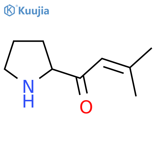 3-Methyl-1-(pyrrolidin-2-yl)but-2-en-1-one structure