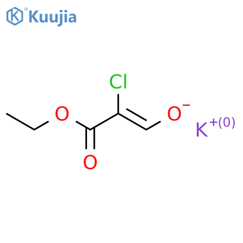 Potassium (Z)-2-chloro-2-ethoxycarbonyl-ethenolate structure