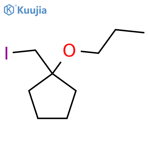 1-(Iodomethyl)-1-propoxycyclopentane structure