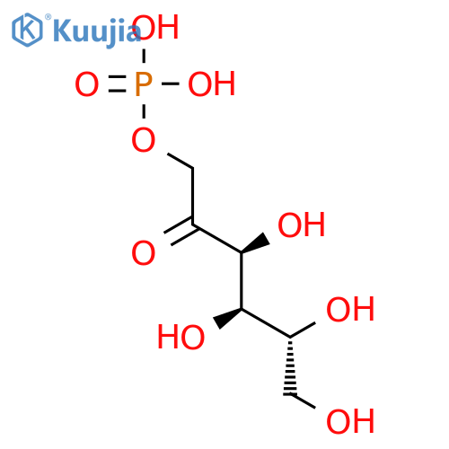 D-Fructose,1-(dihydrogen phosphate) structure