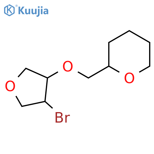 2-{(4-bromooxolan-3-yl)oxymethyl}oxane structure