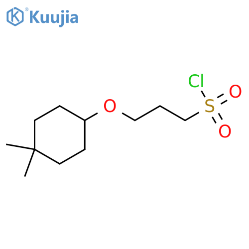 3-(4,4-dimethylcyclohexyl)oxypropane-1-sulfonyl chloride structure