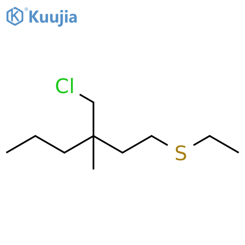 Hexane, 3-(chloromethyl)-1-(ethylthio)-3-methyl- structure