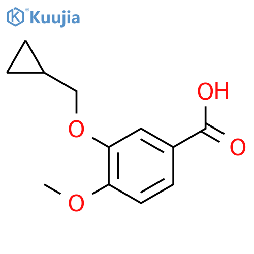 3-(cyclopropylmethoxy)-4-methoxybenzoic Acid structure