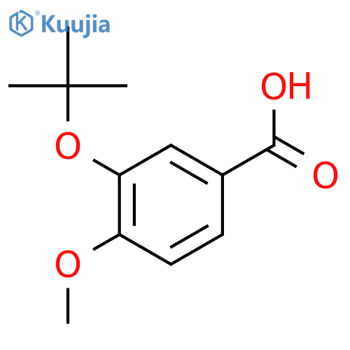 Benzoic acid, 3-(1,1-dimethylethoxy)-4-methoxy- structure