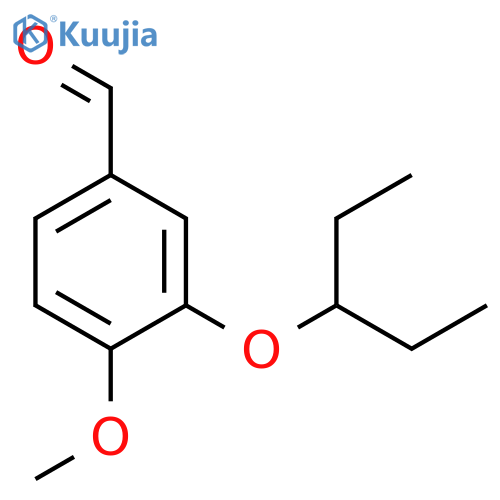Benzaldehyde, 3-(1-ethylpropoxy)-4-methoxy- structure