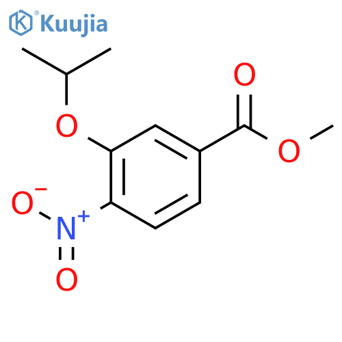 Benzoic acid, 3-(1-methylethoxy)-4-nitro-, methyl ester structure