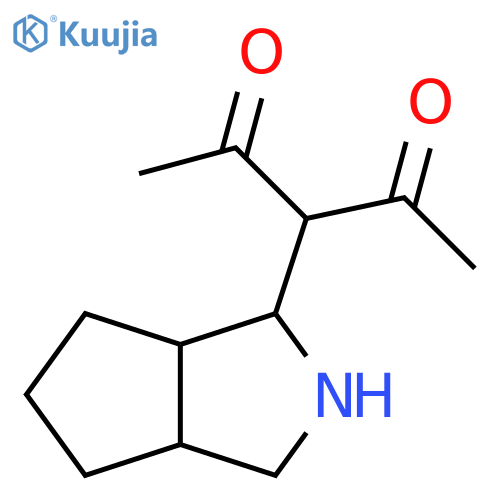 3-{octahydrocyclopentacpyrrol-1-yl}pentane-2,4-dione structure