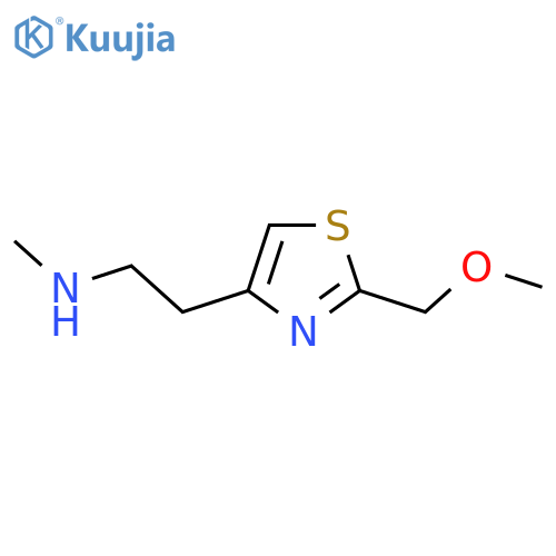 {2-2-(methoxymethyl)-1,3-thiazol-4-ylethyl}(methyl)amine structure