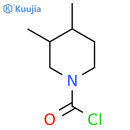 3,4-Dimethylpiperidine-1-carbonyl chloride structure