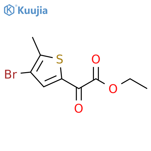 Ethyl 4-bromo-5-methyl-α-oxo-2-thiopheneacetate structure