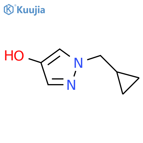 1-(cyclopropylmethyl)-1H-pyrazol-4-ol structure