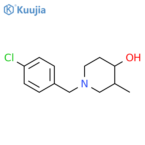 1-(4-chlorobenzyl)-3-methylpiperidin-4-ol structure
