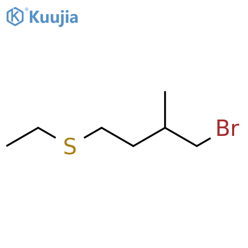 Butane, 1-bromo-4-(ethylthio)-2-methyl- structure