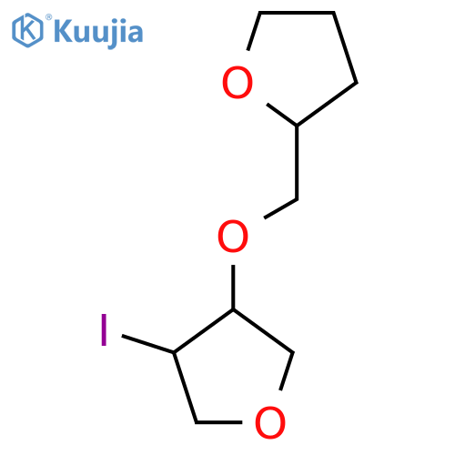 3-iodo-4-(oxolan-2-yl)methoxyoxolane structure
