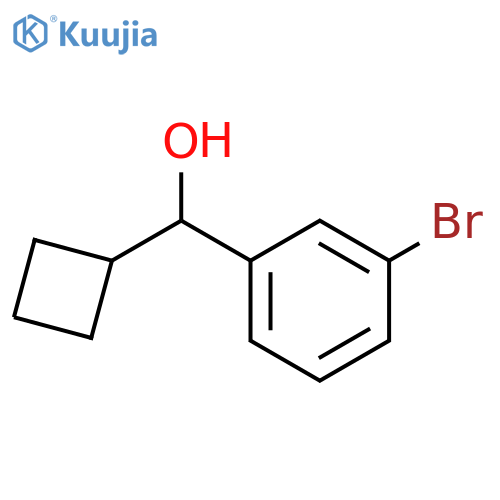 (3-bromophenyl)(cyclobutyl)methanol structure