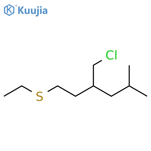 Hexane, 3-(chloromethyl)-1-(ethylthio)-5-methyl- structure