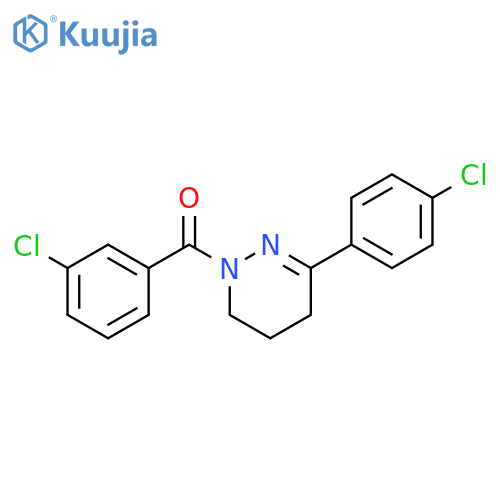 Pyridazine, 1-(3-chlorobenzoyl)-3-(4-chlorophenyl)-1,4,5,6-tetrahydro- structure