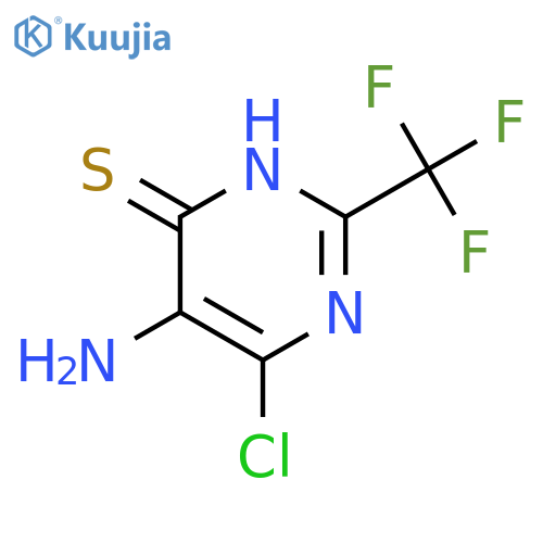 5-Amino-6-chloro-2-(trifluoromethyl)pyrimidine-4(3H)-thione structure