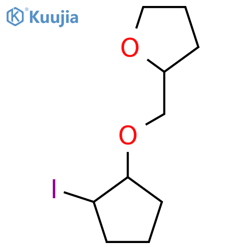 2-{(2-iodocyclopentyl)oxymethyl}oxolane structure