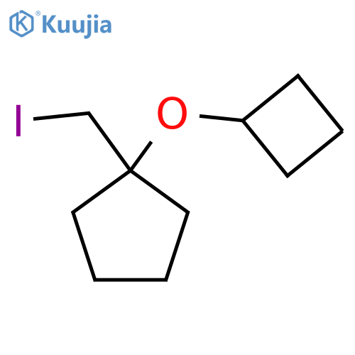 1-cyclobutoxy-1-(iodomethyl)cyclopentane structure