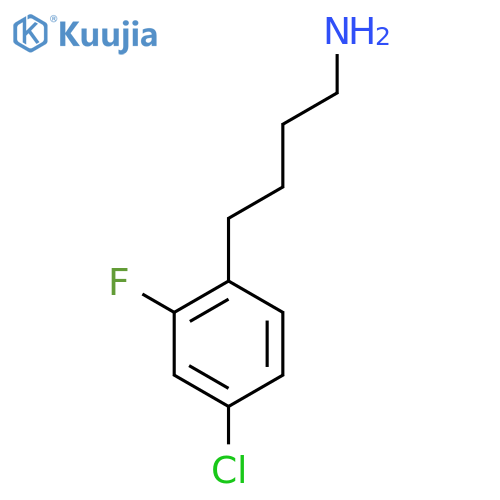 4-(4-chloro-2-fluorophenyl)butan-1-amine structure